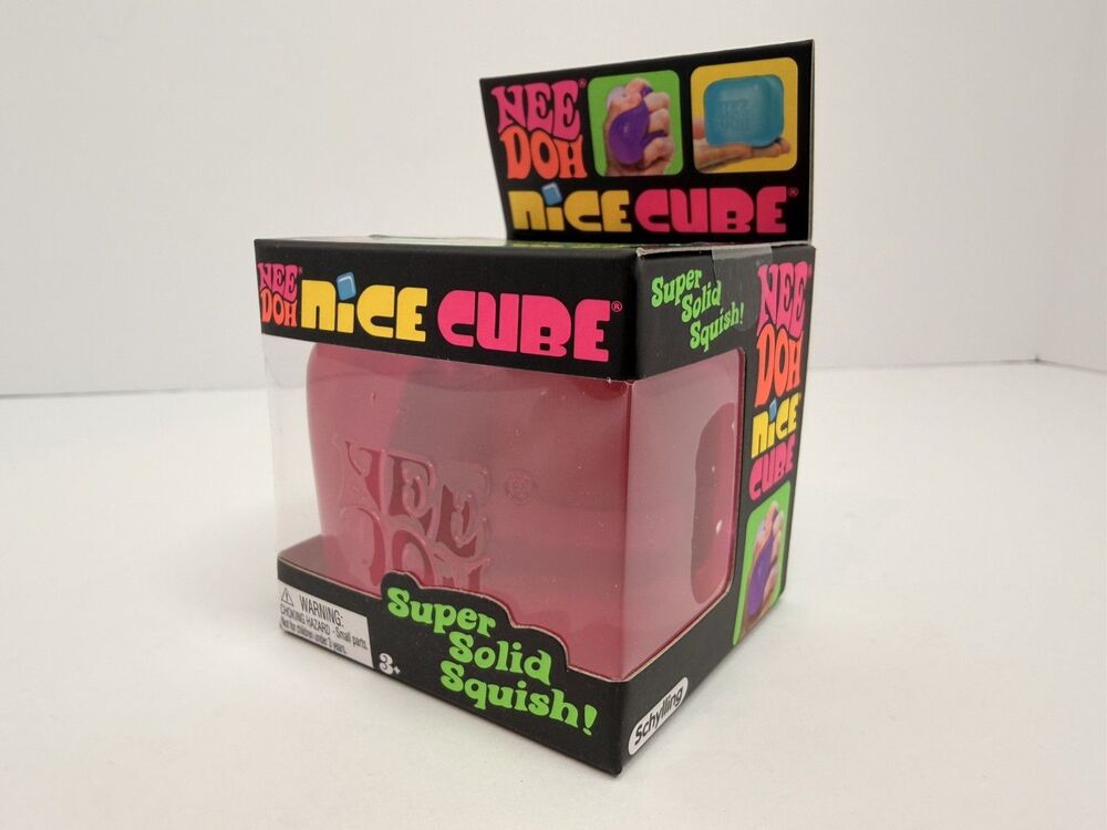 NEW SEALED | Nee Doh “Pink” Nice Cube | Super Solid Squish Stress Toy